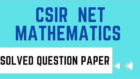 CSIR NET MATHEMATICS:SOLVED QUESTION PAPER|Linear Algebra