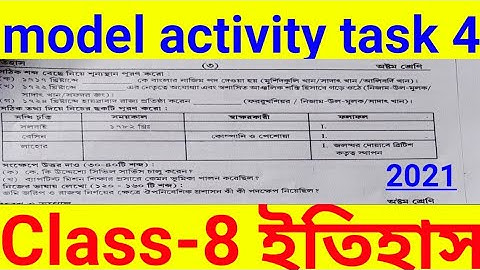 model activity task itihas part 4 class 8