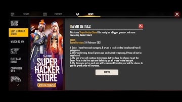 Super Hacker store 2 spin trick || New event in free fire ||