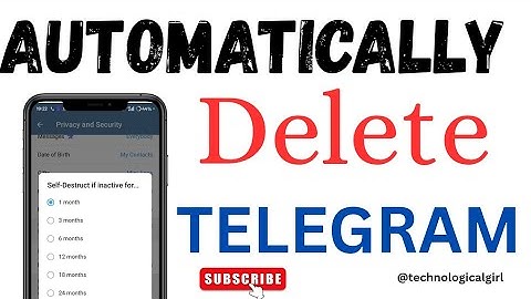 HOW TO DELETE YOUR TELEGRAM ACCOUNT AUTOMATICALLY//  IF AWAY FROM TELEGRAM ACCOUNT FEATURE