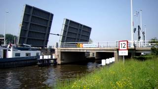 Brugopening Waddingerbrug Basculebrug Basculebridge Leiden