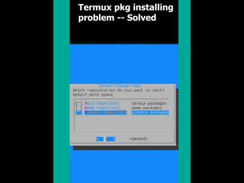 Termux Package Installing problem SOLVED! [Unable to locate package, Repository Maintenance] #shorts