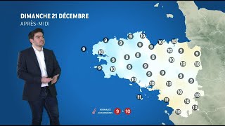 Bulletin météo pour le dimanche 21 décembre 2025