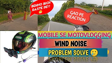 Phone Se Motovlogging || Wind Noise Problem Solve 🥲 @B09_VLOGS