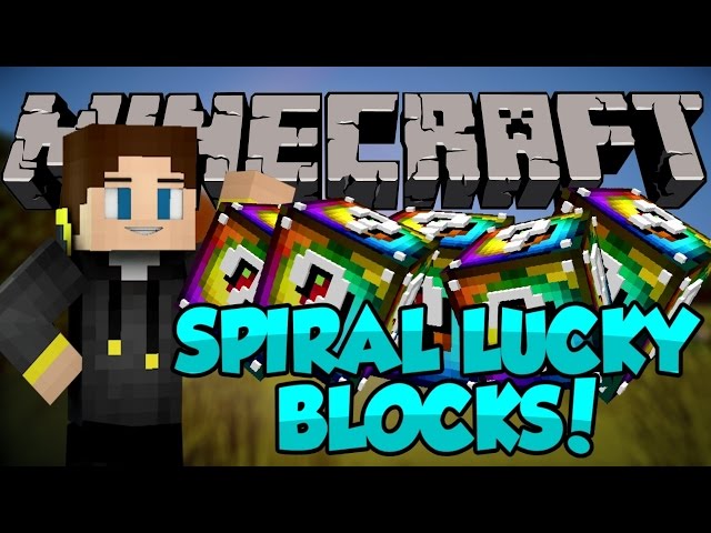 Lucky Block Spiral Mod for Minecraft – 150 or so new drops