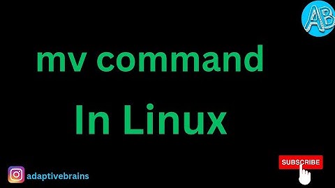 Mastering the mv Command in Linux: mv command options