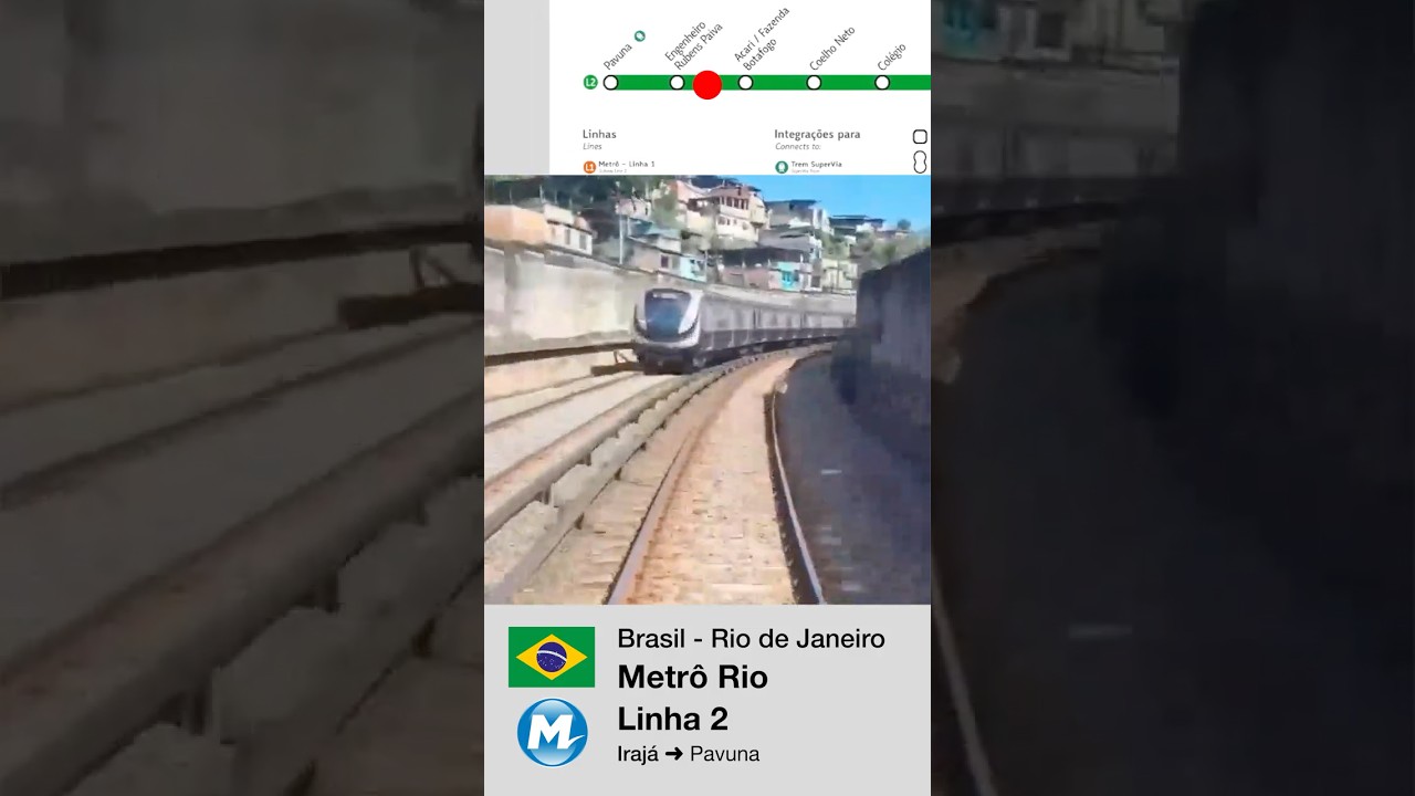 Ⓜ️🚇 MetrôRio - Linha 2 - Irajá ➜ Pavuna 