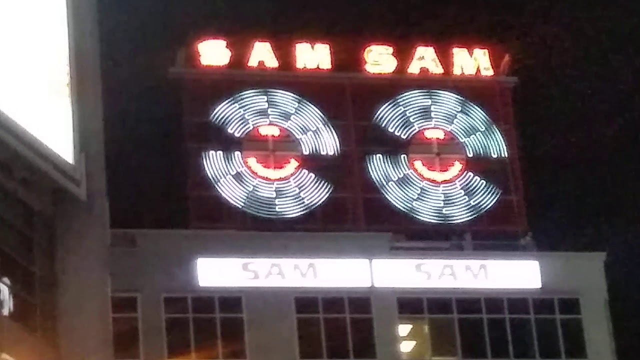 Iconic Sam the Record Man sign in Toronto.
