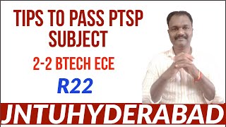 TIPS TO PASS JNTUH R22 PTSP SUBJECT  #jntuh