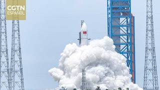 Por primera vez en el mundo se emplea la captura con red para recuperar un cohete portador
