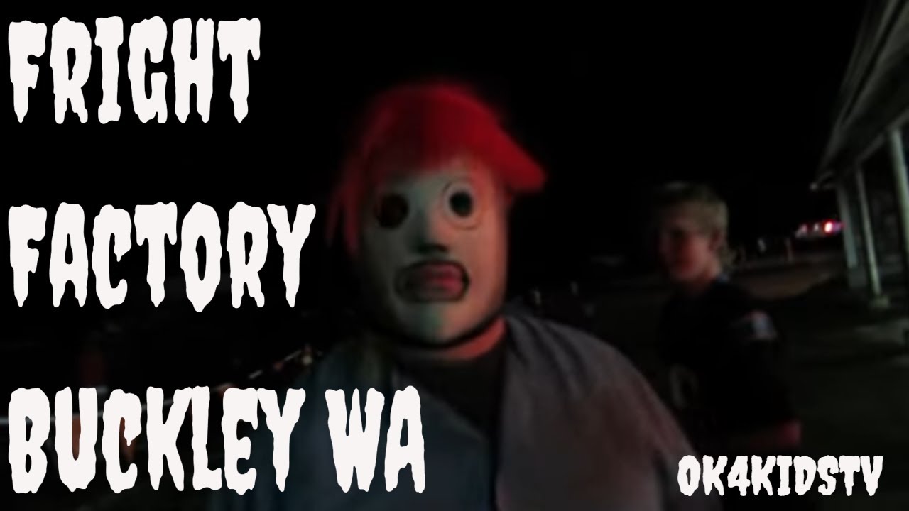 Chilling Encounter at Fright Factory Scary Clown in Haunted House