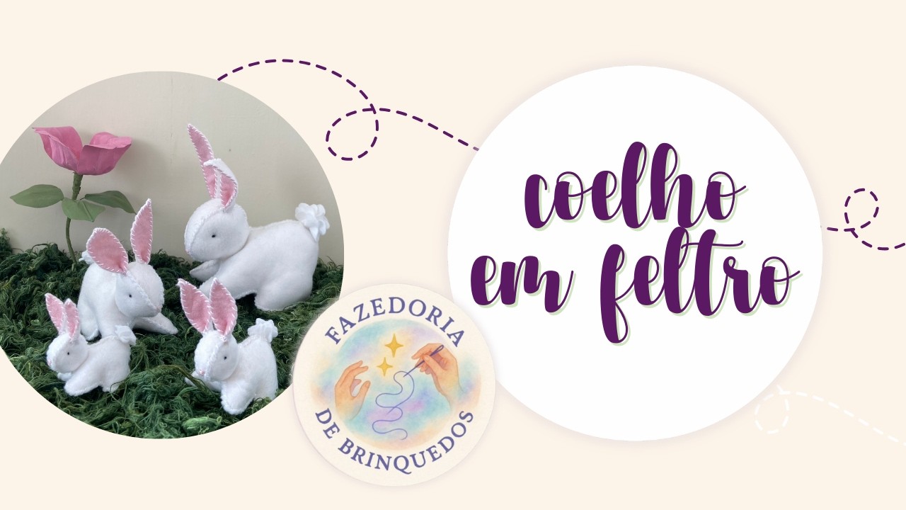 Coelho de feltro