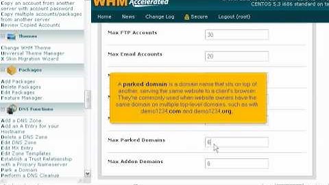 How to manage account packages in WHM - Canadian Web Hosting
