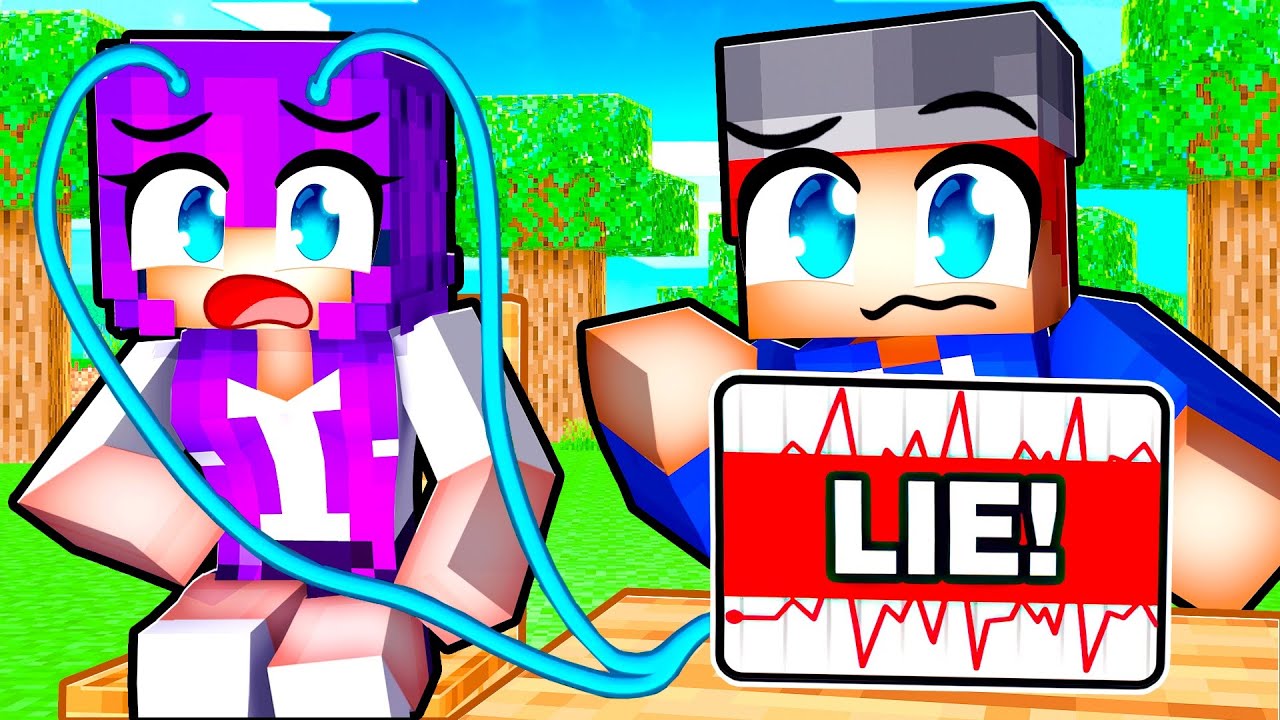 Using a LIE DETECTOR on my Crush in Minecraft!
