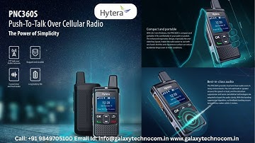 Hytera POC Push-To-Talk Over Cellular Radio PNC360S