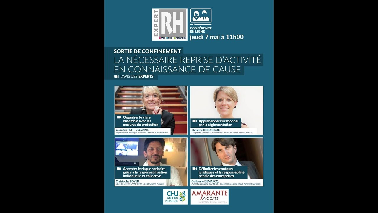 EXPERT RH - Visioconférence - La nécessaire reprise d'activité en connaissance de cause