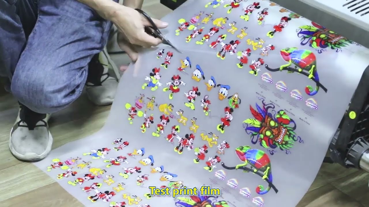 The process of making dtf film in our factory.