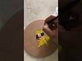 Cute krishna painting 🦚 #shorts #youtubepartner #creativeart #krishna #cutekanha #satisfying #easy