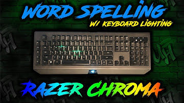 Word Spelling with Razer Keyboard Lighting | Razer Synapse 3