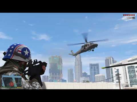 GTA 5 - NOOSE Raid Turns Into Trevor’s Warzone + Ten Star Escape
