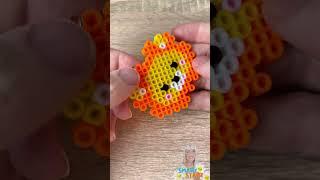 How to Make a Lion Perler Bead Keychain 🦁