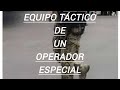Equipo táctico de un operador de Fuerzas Especiales del Ejército Mexicano