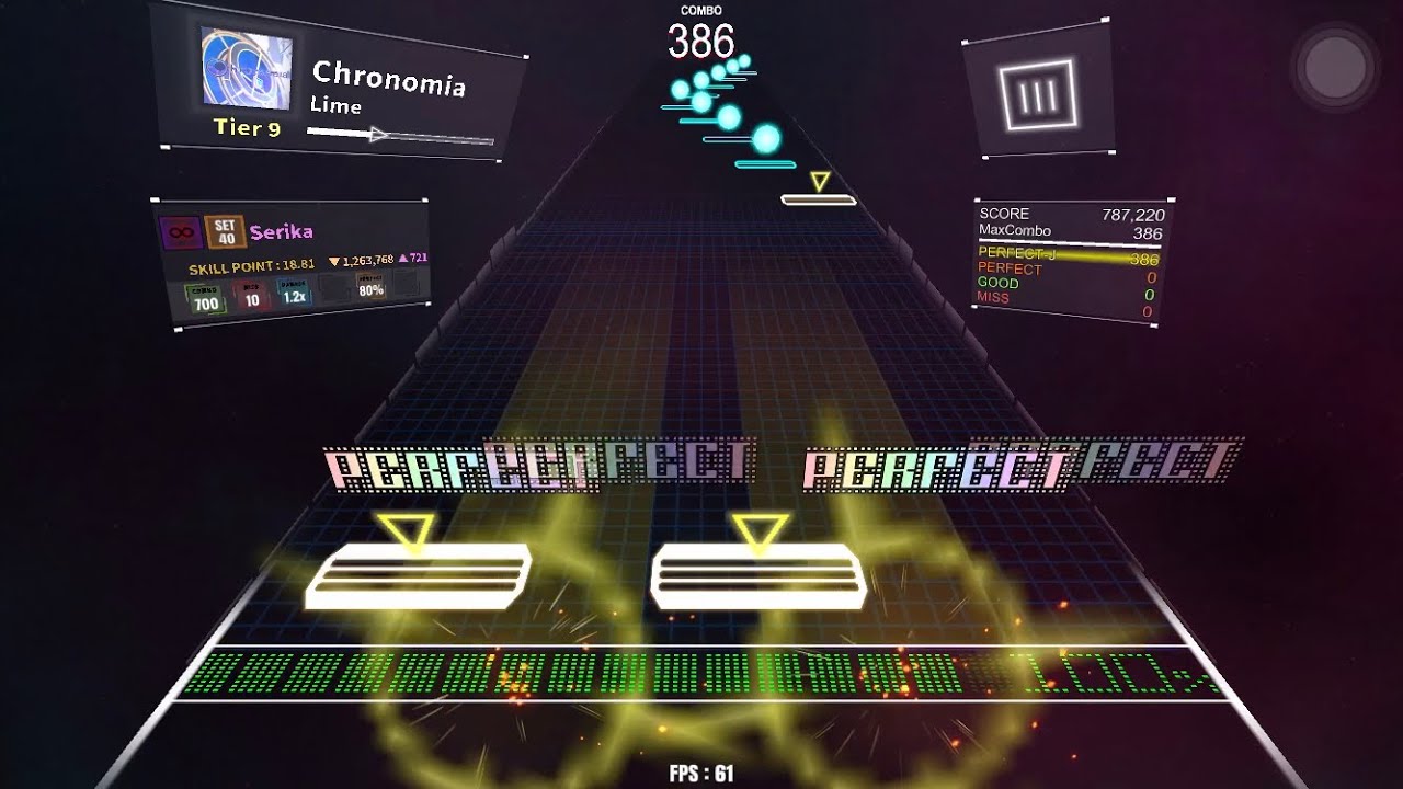 Chronomia / Tier 9 / DanceRail3 譜面確認