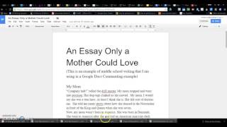 How to use Google Docs Preferences to Quickly Add Comments to Student Papers