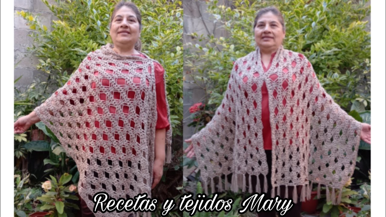 chal linda puntada a crochet🤎🌼🤎