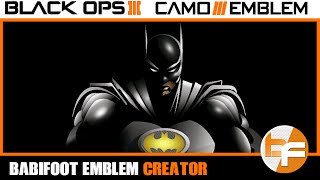 Black Ops 3 Emblem Tutorial #013 - Batman Emblem #Babifoot
