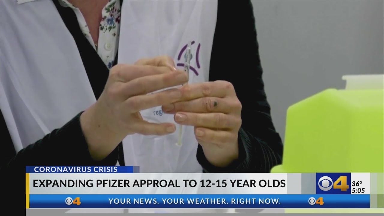 Pfizer awaits approval to use vaccine on ages 12 to 15