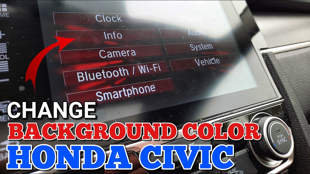 How To Change Honda Civic Dash Color