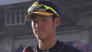 2017年5月5日 福岡ソフトバンク・上林選手ヒーローインタビュー