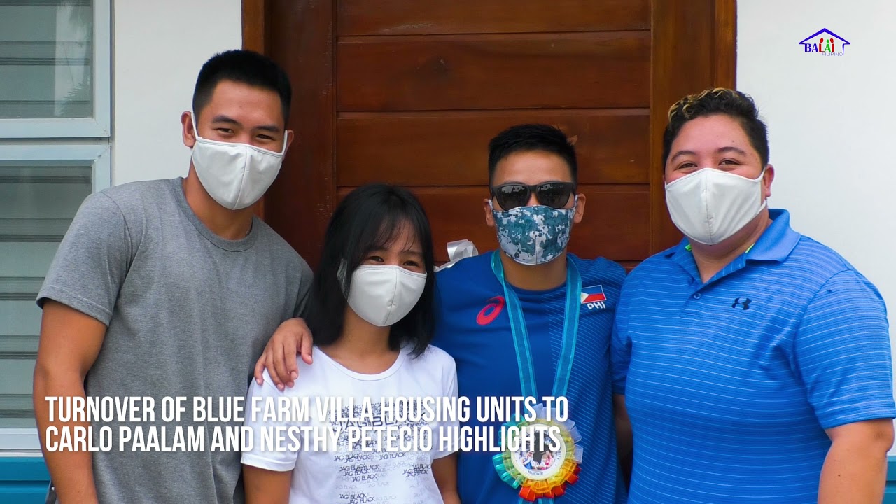 Turnover of Blue Farm Villa Housing Units to Nesthy Petecio and Carlo Paalam