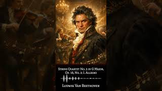 Beethoven – String Quartet Op. 18 No. 2 | Allegro (Bright Energy) 🎻✨ #Shorts