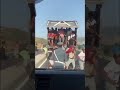 Video shows migrants arriving by truck at Spanish border crossing