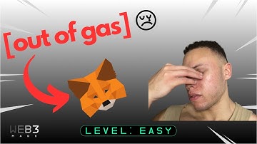 Fix the most COMMON blockchain problem (Out of Gas)