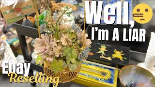 Well, I'm a LIAR | Behind the Scenes Ebay Reselling | Crazy Lamp Lady