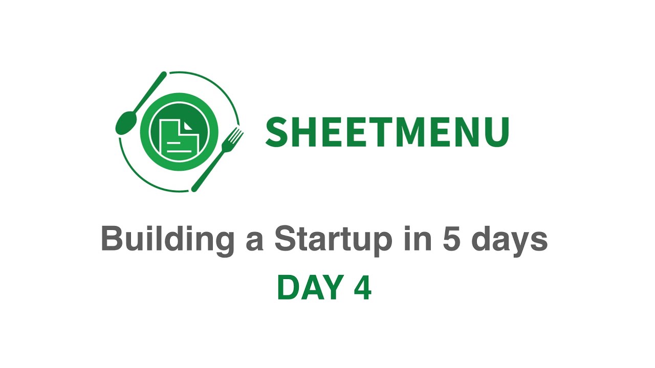 Building A Startup In 5 Days Sheet Menu Day 4 YouTube building-a-startup-in-5-days-sheet-menu-day-4-youtube