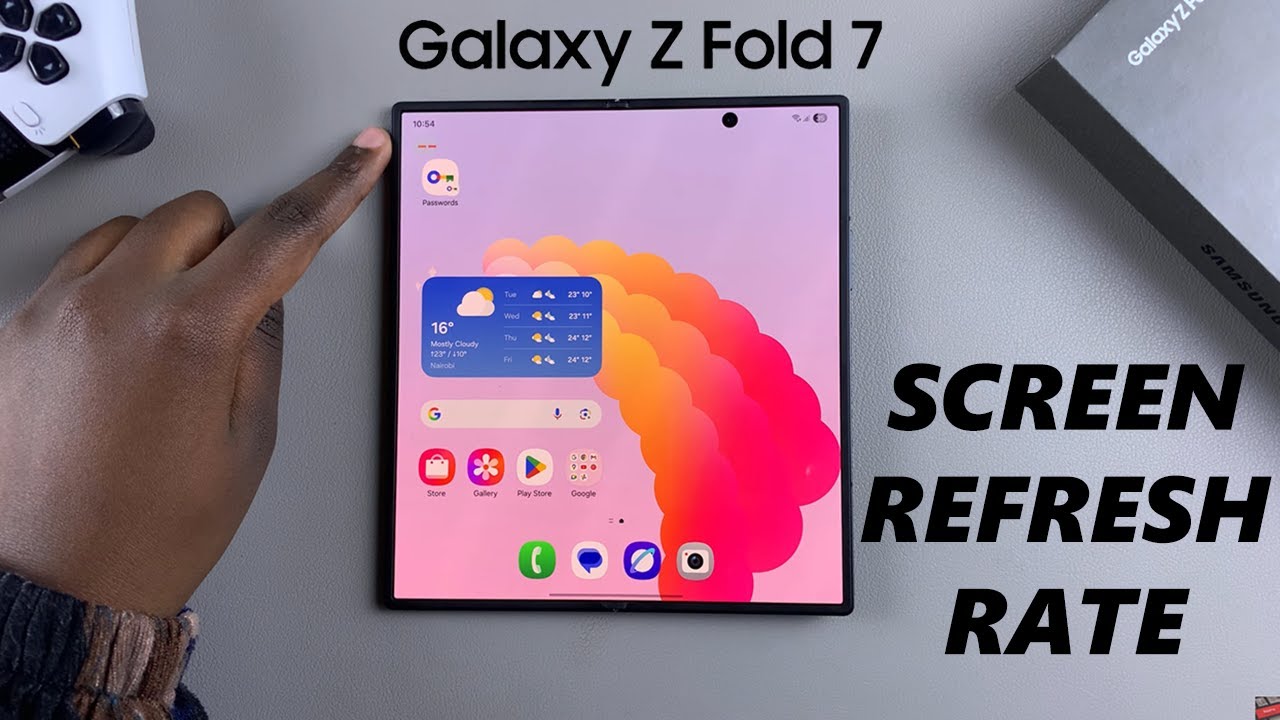 How To Show / Hide Screen Refresh Rate On Samsung Galaxy Z Fold 7 - YouTube