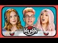 YouTubers React to Try to Watch This Without Laughing or Grinning #19