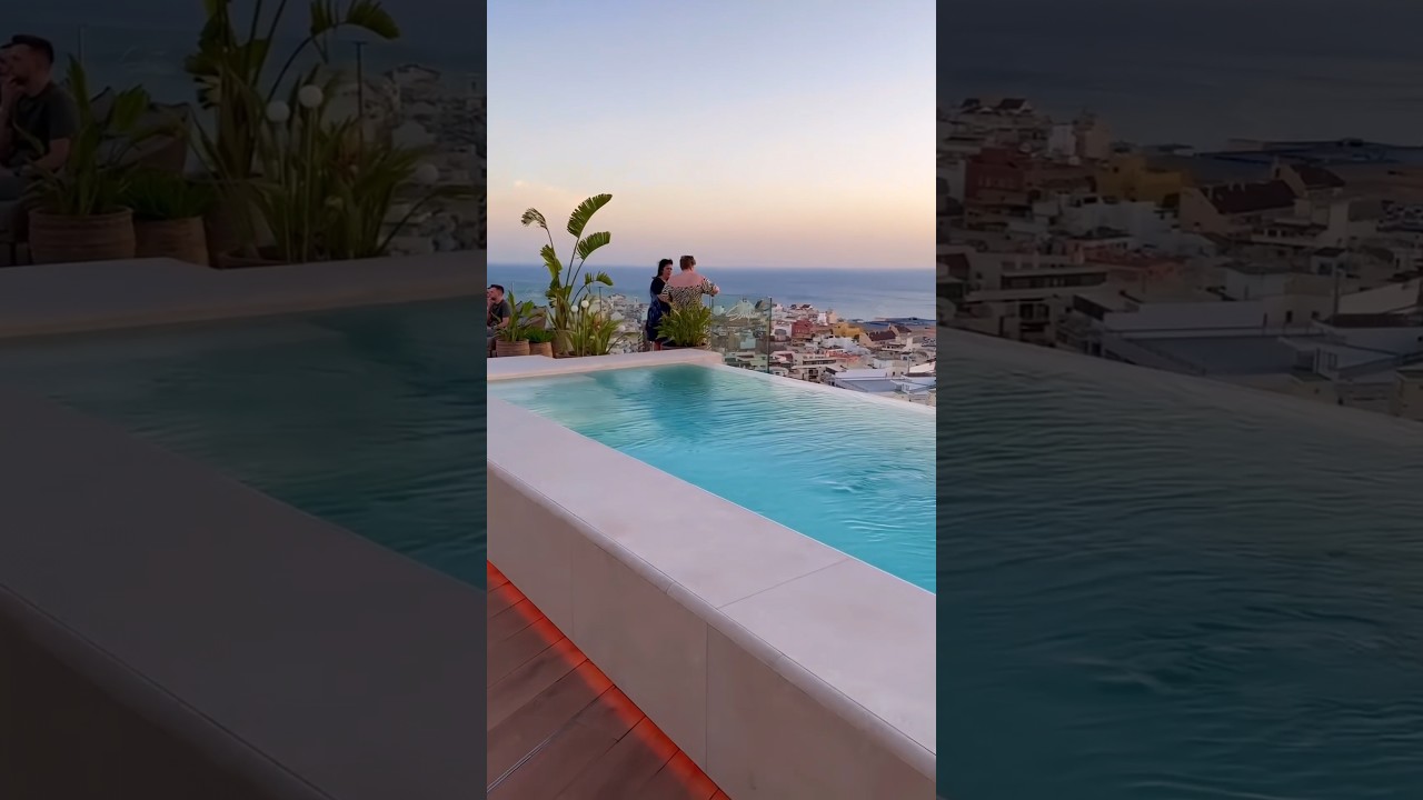 Sunset At Hotel Primavera Park Rooftop Bar Benidorm 