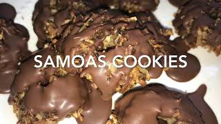 Chocolate drizzle HACK! Healthy and EASY SAMOAS Girl Scout COOKIES recipe!