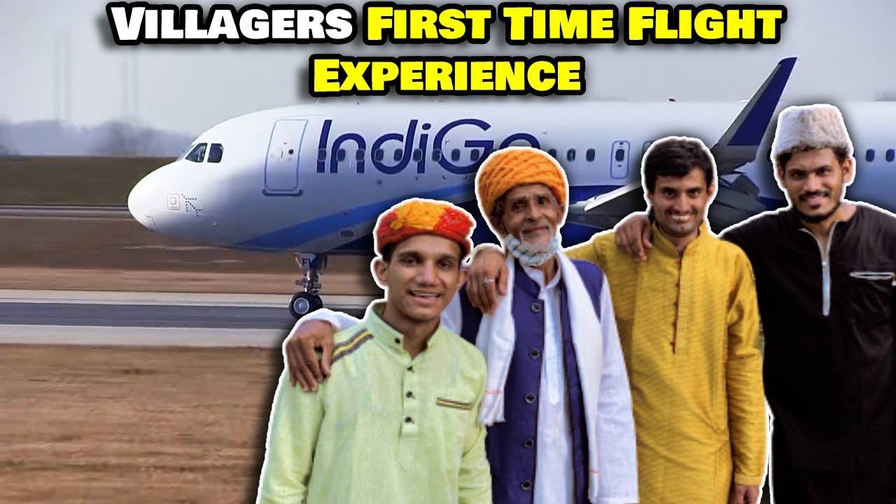 Villagers First Time Travelling In An Airplane ! Tribal People First Time In An Aeroplane