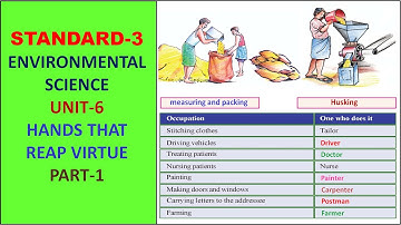 CLASS-3 | ENGLISH MEDIUM | UNIT-6 | PART-1 | ENVIRONMENTAL SCIENCE | HANDS THAT REAP VIRTUE