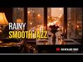 Rainy Evening Jazz 🎷 Smooth Saxophone &amp; Rain on Window Ambience