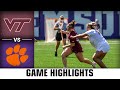 Virginia Tech vs. Clemson Game Highlights | 2024 ACC Women&#39;s Lacrosse