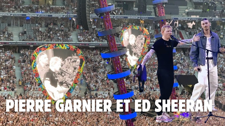 Pierre Garnier at the Ed Sheeran concert?!