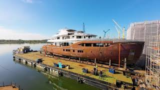CONRAD C144S Hull No 2. Ready for the Next Build Phase (September 2022)
