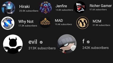 Are these youtube channels owned by evil? (Verified Commenters)